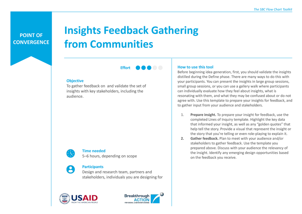 Insights Feedback Gathering from Communities