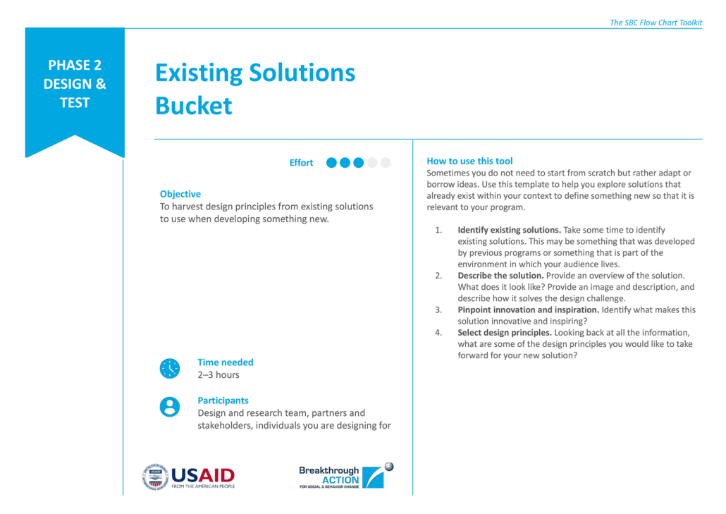 Existing Solutions Bucket