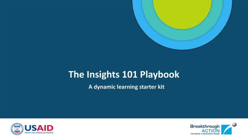 Insights 101 Playbook