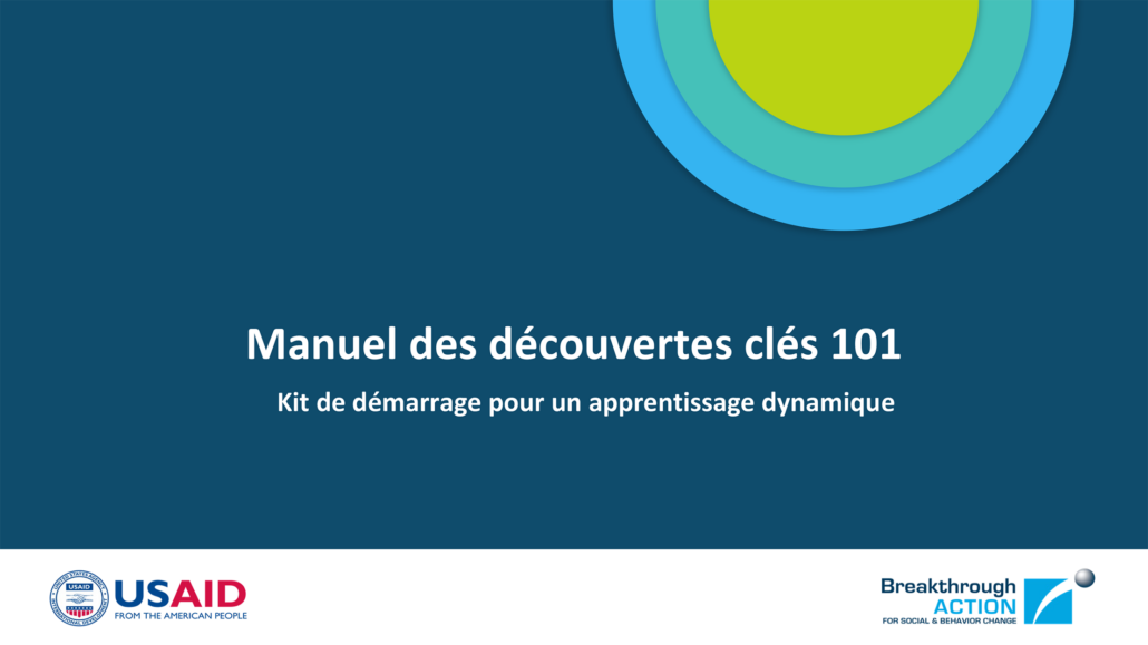 Manuel des découvertes clés 101