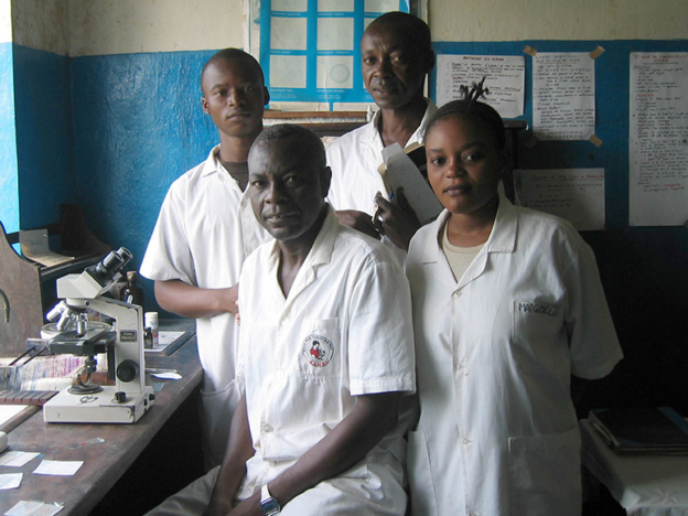 Four IMA World Health professionals in DRC