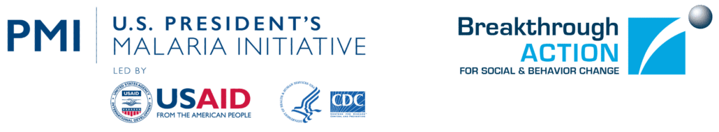 PMI, USAID, CDC, and Breakthrough ACTION logos
